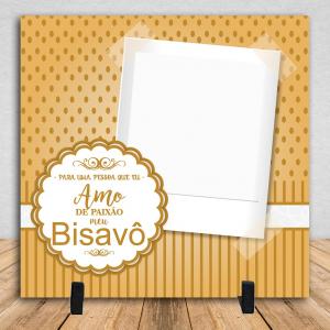 Azulejo Personalizado Com Uma Foto Bisavô Cerâmica Branca Brilho 15x15cm ou 20x20cm    Após concluir o pagamento, clique em preencher formulário para anexar seu arquivo ou escrever seu texto