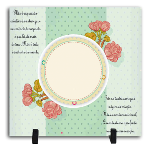Azulejo Personalizado Com Uma Foto - Mãe é Expressão Cerâmica Branca Brilho 15x15cm ou 20x20cm    Após concluir o pagamento, clique em preencher formulário para anexar seu arquivo ou escrever seu texto