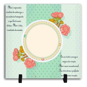 Azulejo Personalizado Com Uma Foto - Mãe é Expressão Cerâmica Branca Brilho 15x15cm ou 20x20cm    Após concluir o pagamento, clique em preencher formulário para anexar seu arquivo ou escrever seu texto