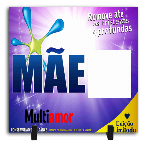 Azulejo Personalizado Com Uma Foto - Mãe Multiamor Cerâmica Branca Brilho 15x15cm ou 20x20cm    Após concluir o pagamento, clique em preencher formulário para anexar seu arquivo ou escrever seu texto