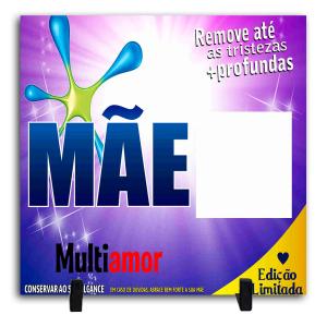 Azulejo Personalizado Com Uma Foto - Mãe Multiamor Cerâmica Branca Brilho 15x15cm ou 20x20cm    Após concluir o pagamento, clique em preencher formulário para anexar seu arquivo ou escrever seu texto