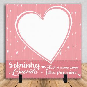Azulejo Personalizado Com Uma Foto Sobrinha Cerâmica Branca Brilho 15x15cm ou 20x20cm    Após concluir o pagamento, clique em preencher formulário para anexar seu arquivo ou escrever seu texto