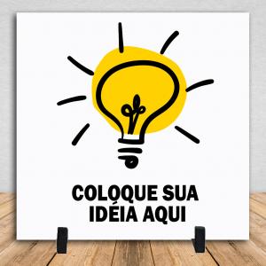 Azulejo Personalizado Do Seu Jeito Com Suporte 15x15cm Cerâmica Branca Brilho 15x15cm    Após concluir o pagamento, clique em preencher formulário para anexar seu arquivo ou escrever seu texto
