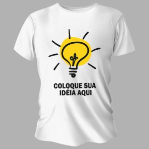 Camiseta Unissex Personalizada Do Seu Jeito Poliéster Área de Impressão = 20x28cm Impressão frente   Após concluir o pagamento, clique em preencher formulário para anexar seu arquivo ou escrever seu texto