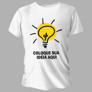 Camiseta Unissex Personalizada Do Seu Jeito Poliéster Área de Impressão = 20x28cm Impressão frente   Após concluir o pagamento, clique em preencher formulário para anexar seu arquivo ou escrever seu texto
