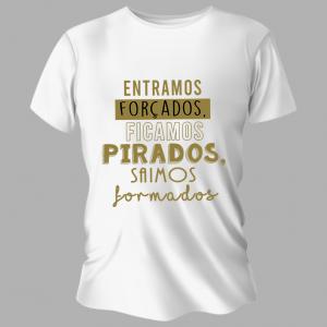 Camiseta Unissex Personalizada Pronta Saimos Formados Poliéster Área de Impressão = 20x28cm Impressão frente   