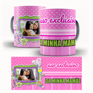 Caneca  Dia Das Mães Personalizada Com Uma Foto - Uso Exclusivo Caneca de Cerâmica 325ml Área de Impressão = 20 x 9,5cm    Após concluir o pagamento, clique em preencher formulário para anexar seu arquivo ou escrever seu texto