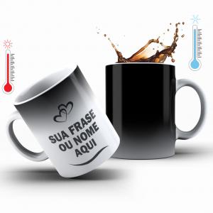 Caneca Mágica Fosca Personalizada com Nome, Frase ou Logo Caneca de Cerâmica Fosca 325ml Área de Impressão = 20 x 9,5cm    Após concluir o pagamento, clique em preencher formulário para anexar seu arquivo ou escrever seu texto