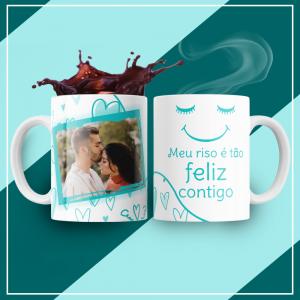 Caneca Personalizada com Uma Foto Caneca de Cerâmica 325ml Área de Impressão = 20 x 9,5cm    Após concluir o pagamento, clique em preencher formulário para anexar seu arquivo ou escrever seu texto