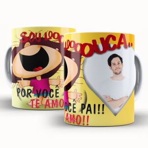 Caneca Personalizada com Uma Foto - Louca por Você Caneca de Cerâmica 325ml Área de Impressão = 20 x 9,5cm    Após concluir o pagamento, clique em preencher formulário para anexar seu arquivo ou escrever seu texto