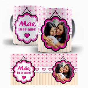Caneca Personalizada Com Uma Foto - Mãe Eu Te Amo Caneca de Cerâmica 325ml Área de Impressão = 20 x 9,5cm    Após concluir o pagamento, clique em preencher formulário para anexar seu arquivo ou escrever seu texto
