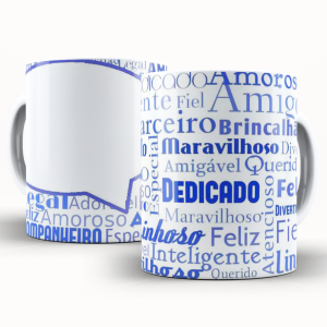 Caneca Personalizada com Uma Foto - Pai Dedicado Caneca de Cerâmica 325ml Área de Impressão = 20 x 9,5cm    Após concluir o pagamento, clique em preencher formulário para anexar seu arquivo ou escrever seu texto