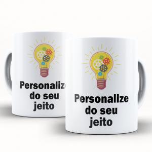 Caneca Personalizada Do Seu Jeito Caneca de Cerâmica 325ml Área de Impressão = 20 x 9,5cm    Após concluir o pagamento, clique em preencher formulário para anexar seu arquivo ou escrever seu texto