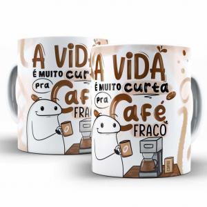 Caneca Personalizada Flork Divertida Café Caneca de Cerâmica 325ml Área de Impressão = 20 x 9,5cm    