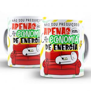 Caneca Personalizada Flork Divertida Preguiçoso Caneca de Cerâmica 325ml Área de Impressão = 20 x 9,5cm    