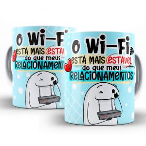 Caneca Personalizada Flork Divertida Relacionamentos Caneca de Cerâmica 325ml Área de Impressão = 20 x 9,5cm    