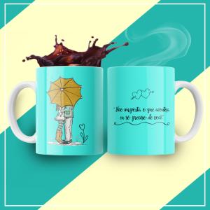 Caneca Personalizada Pronta Só Preciso de Você Caneca de Cerâmica 325ml Área de Impressão = 20 x 9,5cm    