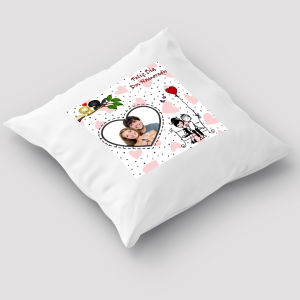 Capa de Almofada 40x40cm Personalizada Com Uma Foto - Feliz Dia Dos Namorados 1 Poliéster Área de Impressão = 28(L) x 20(A)cm Impressão frente e verso   Após concluir o pagamento, clique em preencher formulário para anexar seu arquivo ou escrever seu texto