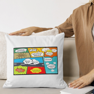 Capa de Almofada 40x40cm Personalizada Pronta - Mãe Poliéster Área de Impressão = 28(L) x 20(A)cm Impressão frente e verso   