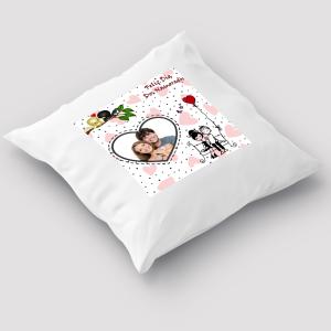 Capa de Almofada 30x30cm Personalizada Com Uma Foto - Feliz Dia Dos Namorados 1 Poliéster Área de Impressão = 20(L) x 20(A)cm Impressão frente e verso   Após concluir o pagamento, clique em preencher formulário para anexar seu arquivo ou escrever seu texto