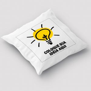 Capa de Almofada Personalizada Do Seu Jeito 30x30cm Poliéster Área de Impressão = 20(L) x 20(A)cm Impressão frente e verso   Após concluir o pagamento, clique em preencher formulário para anexar seu arquivo ou escrever seu texto