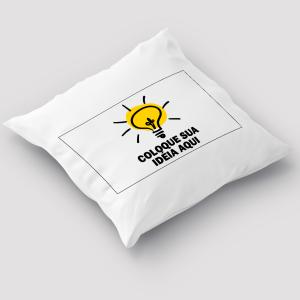 Capa de Almofada Personalizada Do Seu Jeito 40x40cm Poliéster Área de Impressão = 28(L) x 20(A)cm Impressão frente e verso   Após concluir o pagamento, clique em preencher formulário para anexar seu arquivo ou escrever seu texto