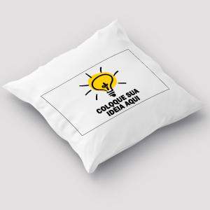 Capa de Almofada Personalizada Do Seu Jeito 40x40cm Poliéster Área de Impressão = 28(L) x 20(A)cm Impressão frente e verso   Após concluir o pagamento, clique em preencher formulário para anexar seu arquivo ou escrever seu texto