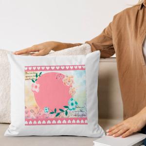 Capa de Almofada 30x30cm Personalizada Com Uma Foto - Mãe Três Letras Poliéster Área de Impressão = 20(L) x 20(A)cm Impressão frente e verso   Após concluir o pagamento, clique em preencher formulário para anexar seu arquivo ou escrever seu texto