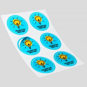 Etiqueta Adesiva Personalizada do Seu Jeito Vinil Redonda 4x4cm Vinil 4x4cm 4x0 - Frente colorido e verso em branco Impressão solvente Corte redondo Após concluir o pagamento, clique em preencher formulário para anexar seu arquivo ou escrever seu texto