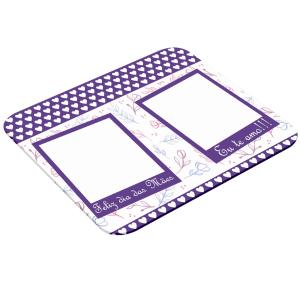 Mouse Pad Retangular Personalizado Com Duas Fotos - Feliz Dia Das Mães Latex 19 x 23cm    Após concluir o pagamento, clique em preencher formulário para anexar seu arquivo ou escrever seu texto