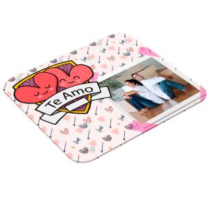 Mouse Pad Retangular Personalizado Com Uma Foto - Te Amo Latex 19 x 23cm    Após concluir o pagamento, clique em preencher formulário para anexar seu arquivo ou escrever seu texto