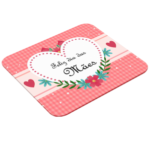 Mouse Pad Retangular Personalizado - Feliz Dia Das Mães 1 Latex 19 x 23cm    