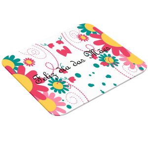 Mouse Pad Retangular Personalizado - Feliz Dia Das Mães 2 Latex 19 x 23cm    