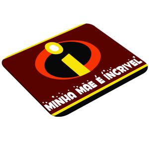 Mouse Pad Retangular Personalizado - Mãe Incrível Latex 19 x 23cm    