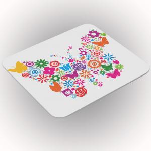 Mouse Pad Retangular Personalizado Pronto Borboleta Latex 19 x 23cm    